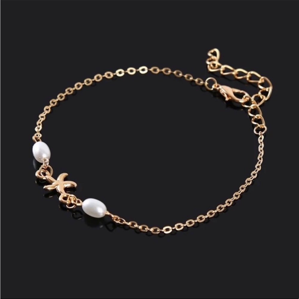 NEW! GOLD STARFISH ANKLE BRACELET